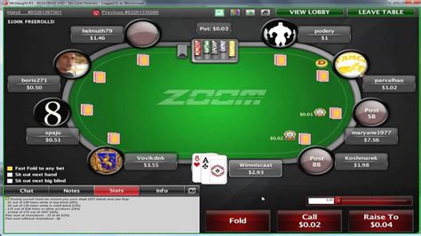 zoom games pokerstars
